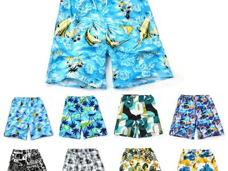 Wholesale Color Quick-drying Printed Five Points Loose Plus Size Swimwear Pants Online now