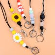 Wholesale 100PCS Silicone Beaded Lanyard Keychain Supply