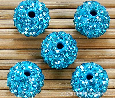 Wholesale 50pcs 8mm Straight Hole Clay Beads with Drill Online Sale