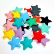 Wholesale 10PCS 35mm Pentagram Silicone Beads Online