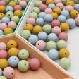 Wholesale 100PCS PACK 12MM Silicone Teething Round Beads Online Hot Sale