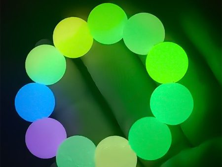 Wholesale 50PCS 12mm Glow in the Dark Silicone Scatter Beads Fashion