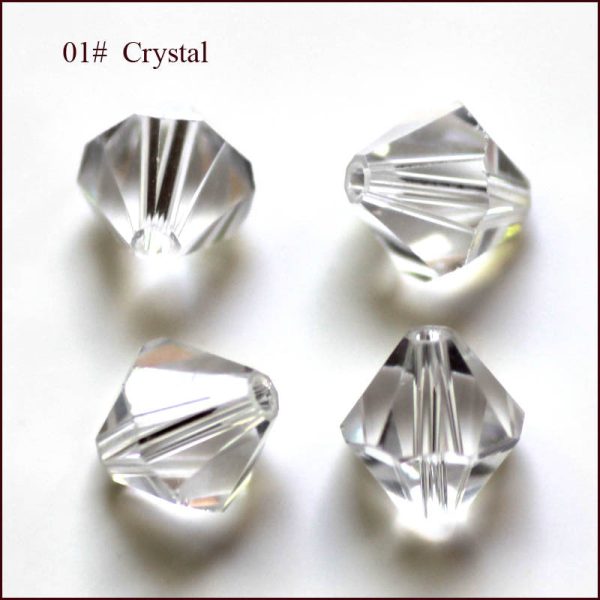 Wholesale 500pcs Crystal Glass Rhombus Beads Fashion