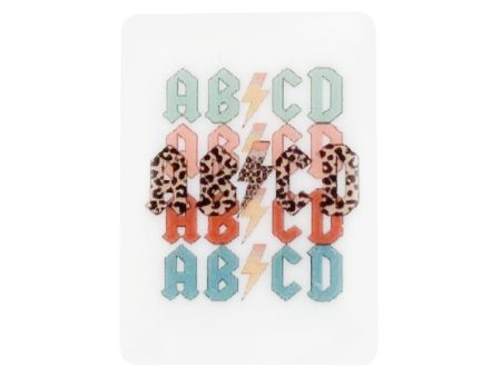 Wholesale 10pcs Rectangular Letter Printing Silicone Focal beads Online