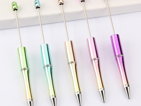 Wholesale 10pcs Plastic Gradient Beaded Ballpoint Pen Online