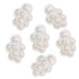 Wholesale 10pcs pack Bright Surface Solid Color Plated Cloud Horizontal Hole Acrylic Beads Online Hot Sale