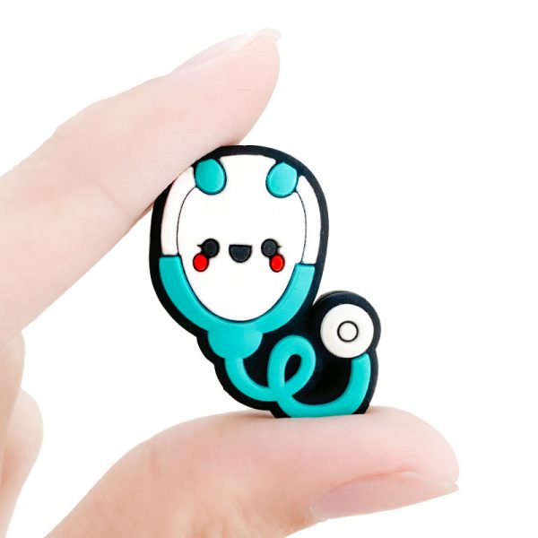 Wholesale 10pcs Stethoscope Silicone String Focal beads Online Sale