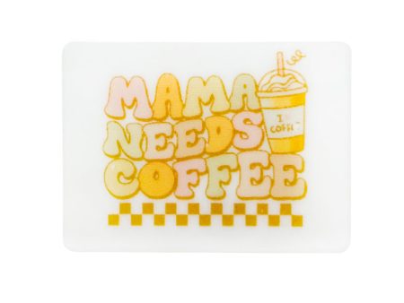 Wholesale 10pcs MAMA NEEDS COFFEE Printing Silicone Focal beads Online now