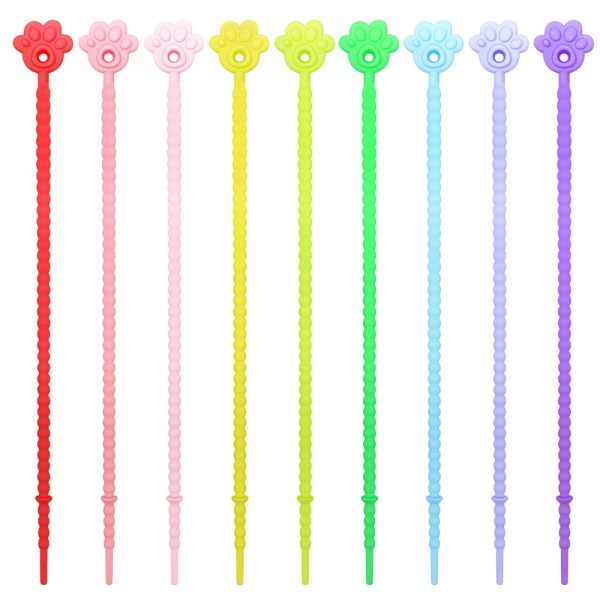 Wholesale 20pcs DIY Macaron Color Cat Claw Cable Ties Key Chain Online Sale