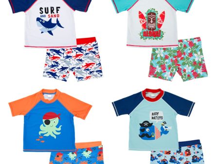 Wholesale baby split five points swimming trunks kids Swimwear For Discount