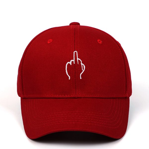 Wholesale Cotton Middle Finger Swearing Baseball Cap For Cheap