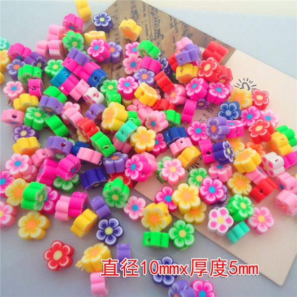 Wholesale 100pcs pack 10mm Soft Clay Fruit Slices Beads Fashion