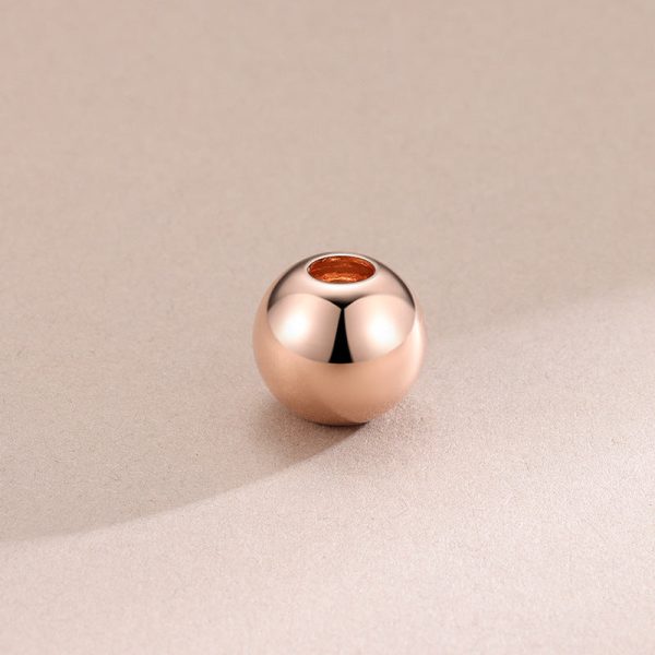 Wholesale 20pcs S925 Sterling Silver Glossy Large Hole Silver Beads Sale