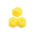 Wholesale 100pcs Beads Silicone 17mm Hexagon Beads Silicone Baby Teething Beads For Sale