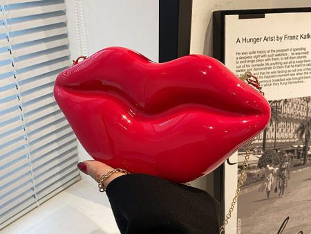 Wholesale Acrylic Lips Shoulder Bag For Sale