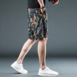 Wholesale Beach Pants Men Summer Casual Retro Print Loose Thin Section Large Size Five Pants Quick Dry Swimwear Online Sale