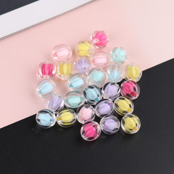 Wholesale 100pcs Transparent Acrylic Plum Blossom Star Butterfly Variety String Beads Online Sale