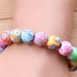 Wholesale 100pcs 6 8 10mm Mixed Color Soft Pottery Perforated Colorful Flower Beads Fashion