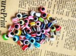 Wholesale 500pcs Resin Striped Fisheye Beads Hot on Sale