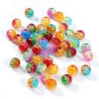 Wholesale 100pcs pack Acrylic Burst Flower Crystal Scattered Beads For Discount