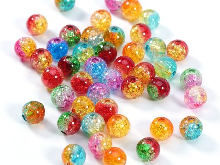 Wholesale 100pcs pack Acrylic Burst Flower Crystal Scattered Beads For Discount