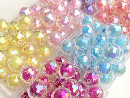 Wholesale 10pcs pack AB Colorful Earth Round Beads on Sale