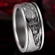 Wholesale Alloy Vintage Wolf Head Men s Ring Online Hot Sale