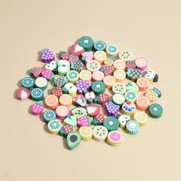 Wholesale 100pcs pack 10mm soft pottery mixed love Beads Online