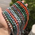 Wholesale 28PCS Glossy Frosted Malachite Loose Beads Bracelet Semi Finished Turquoise Round Beads Fashion