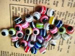 Wholesale 500pcs Resin Striped Fisheye Beads Hot on Sale