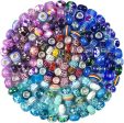 Wholesale 200pcs Resin Color Beads Big Hole Mixed Color Beads Online now