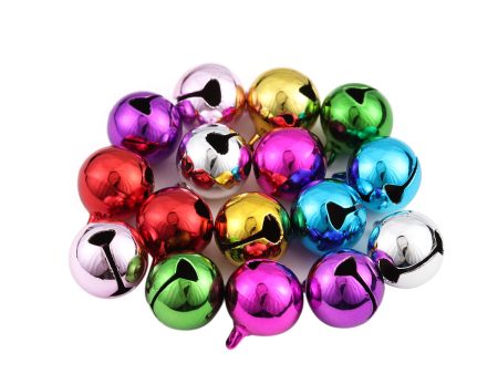 Wholesale 20pcs pack14mm Christmas Decoration Colorful Bells Beads Online Hot Sale