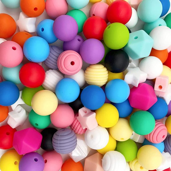 Wholesale 100PCS 15MM  Food Grade Baby Teething Round Silicone Beads on Sale