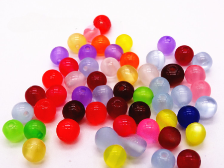 Wholesale 200pcs Resin Simulated Opal Colorful Beads Cheap