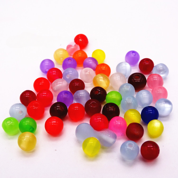 Wholesale 200pcs Resin Simulated Opal Colorful Beads Cheap