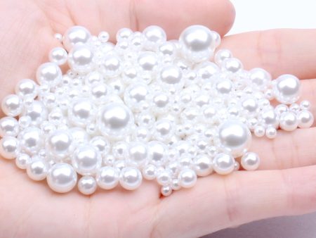 Wholesale 1.5-18mm Simulation Highlight Non-porous Pearl ABS Scatter Beads Online now