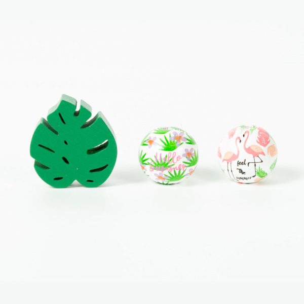 Wholesale 10pcs Summer Theme Colorful Wooden Beads on Sale