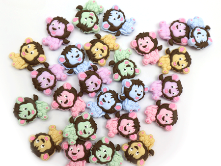 Wholesale 10pcs Silicone Cartoon Lion Teether Loose Beads Online