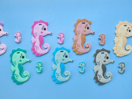 Wholesale 100pcs Seahorse Silicone Beads Supply