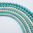 Wholesale 10Strings Pack Synthetic Turquoise DIY Round Beads Hot on Sale