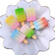 Wholesale 20pcs Resin Gradient Ice Cream Keychains Accessories Online Sale