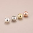 Wholesale 20pcs S925 Sterling Silver Glossy Large Hole Silver Beads Sale