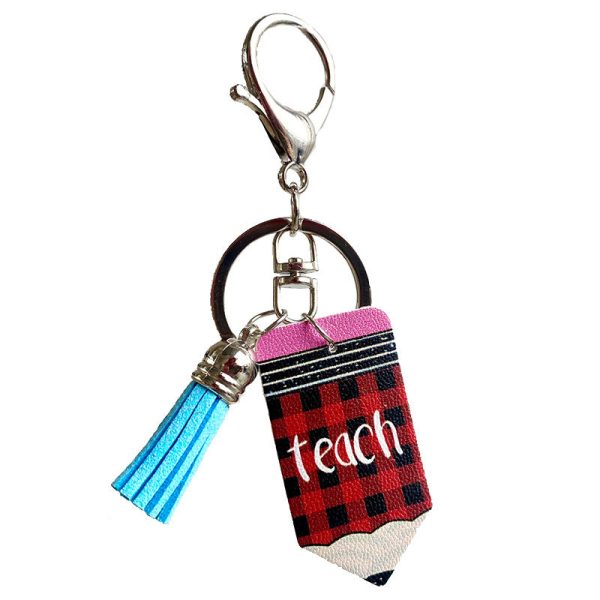 Wholesale 3PCS PACK Leather Pencil Tassels Keychains For Cheap