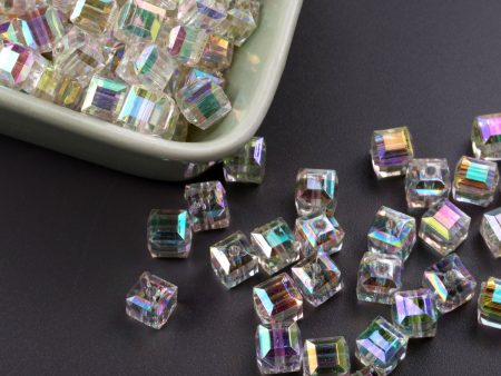 Wholesale 500PCS PACK 8mm High Transparency Colorful Prismatic Acrylic Beads Online Hot Sale