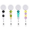 Wholesale 20pcs Silicone Retractable Nurse Reel Badge Keychains Fashion