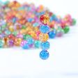 Wholesale 100pcs pack Acrylic Burst Flower Crystal Scattered Beads For Discount