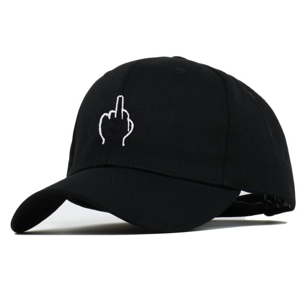 Wholesale Cotton Middle Finger Swearing Baseball Cap For Cheap