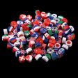 Wholesale 100pcs pack National Flag 10mm Mixed Soft Pottery Sliced Beads For Discount