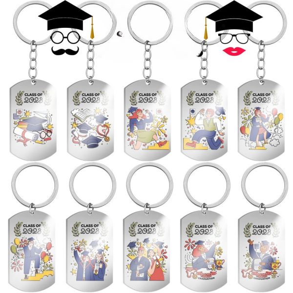 Wholesale 2023 Couple Graduation Season Stainless Steel Keychain Cheap