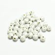 Wholesale 1800pcs pack 8mm Silver Cross Mixed Color Acrylic Round Beads Cheap